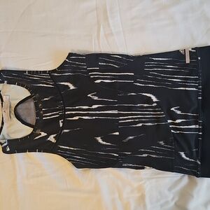 Adidas Stella McCartney Black and White Running Tank Top With Mesh Back- Small